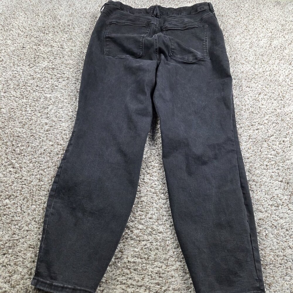 Good American Jeans Women’s 14-18 Faded Black Stretch Skinny Jeans - Picture 7 of 8